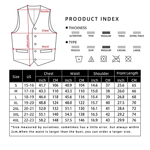 Enlision Suit Vest For Men Gold Paisley Dress Vest And Tie Set Formal 5Pc Silk Dress Waistcoat Necktie And Pocket Square Set Wedding Party Business Tuxedo #TOP4