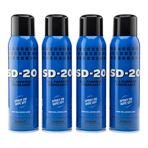 Spartan SD-20 All Purpose Degreaser 1 lb 2 oz/ 510g Spray on-Wipe Off Pack of 4