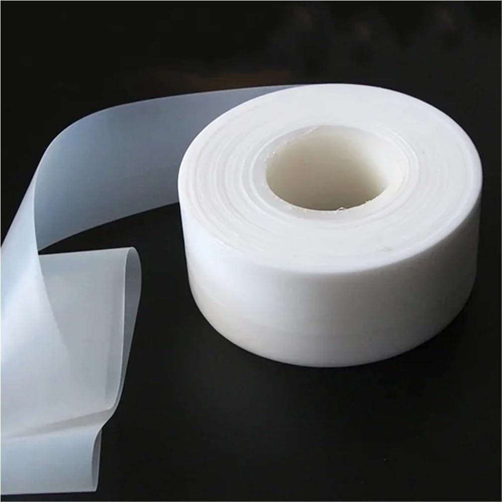 1 Stück Polytef-Membran, PTFE-Folie, dünne Kunststofffolie aus Polytetrafluorethylen, tetrafluororientierte Folie(0.08mmx50mmx108m)
