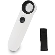 40X Handheld Magnifier with 2 LED Lights for Jewelry Coin Inspection