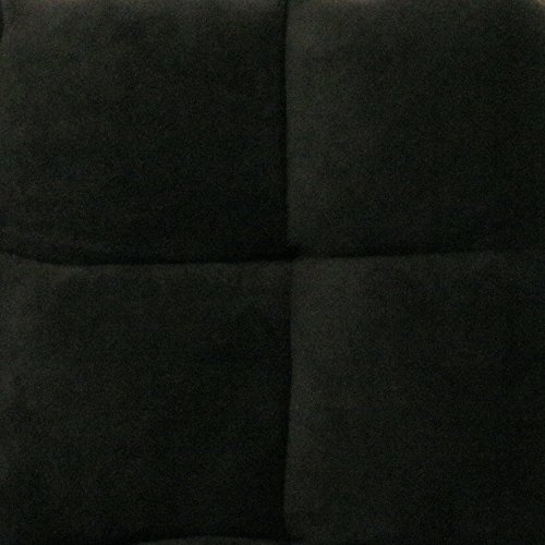 Loungie Super-Soft Folding Adjustable Floor Relaxing/Gaming Recliner Chair, Black #TOP6