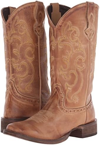 Roper Womens Lindsey Boot, Tan, 9 | Image 6