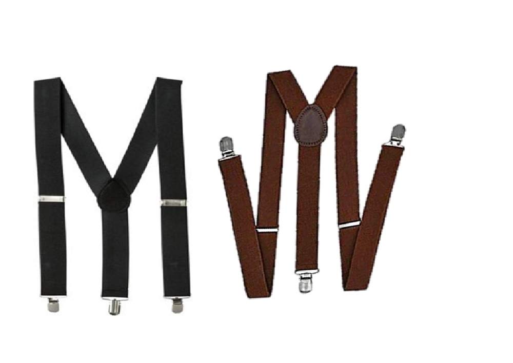 brats n beauty Combo of Black & Brown Colour Suspender for Men & Women-picture-43