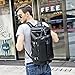Baosha HB-26 3-Ways Herren Rucksäcke Handgepäck Schultertasche Convertible PU Leder Reisetasche Wanderrucksäcke Sporttasche Travel Duffel Bag Weekender Tasche (Schwarz)