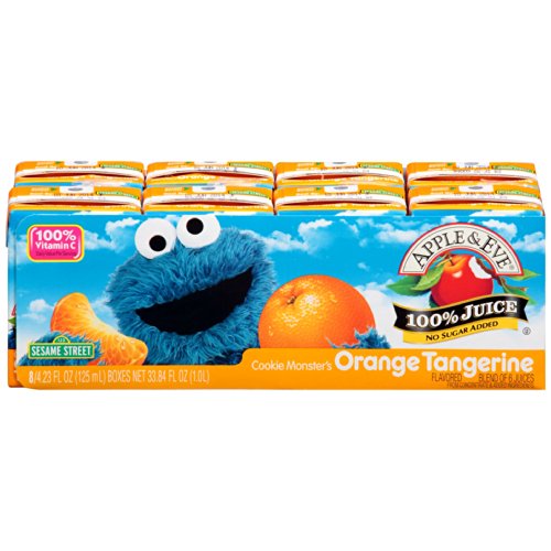 Apple & Eve Cookie Monster`S Orange Tangerine 125 Ml (Pack of 5) Apple & Eve Cookie Monster`S Orange Tangerine 125 Ml (Pack of 5)