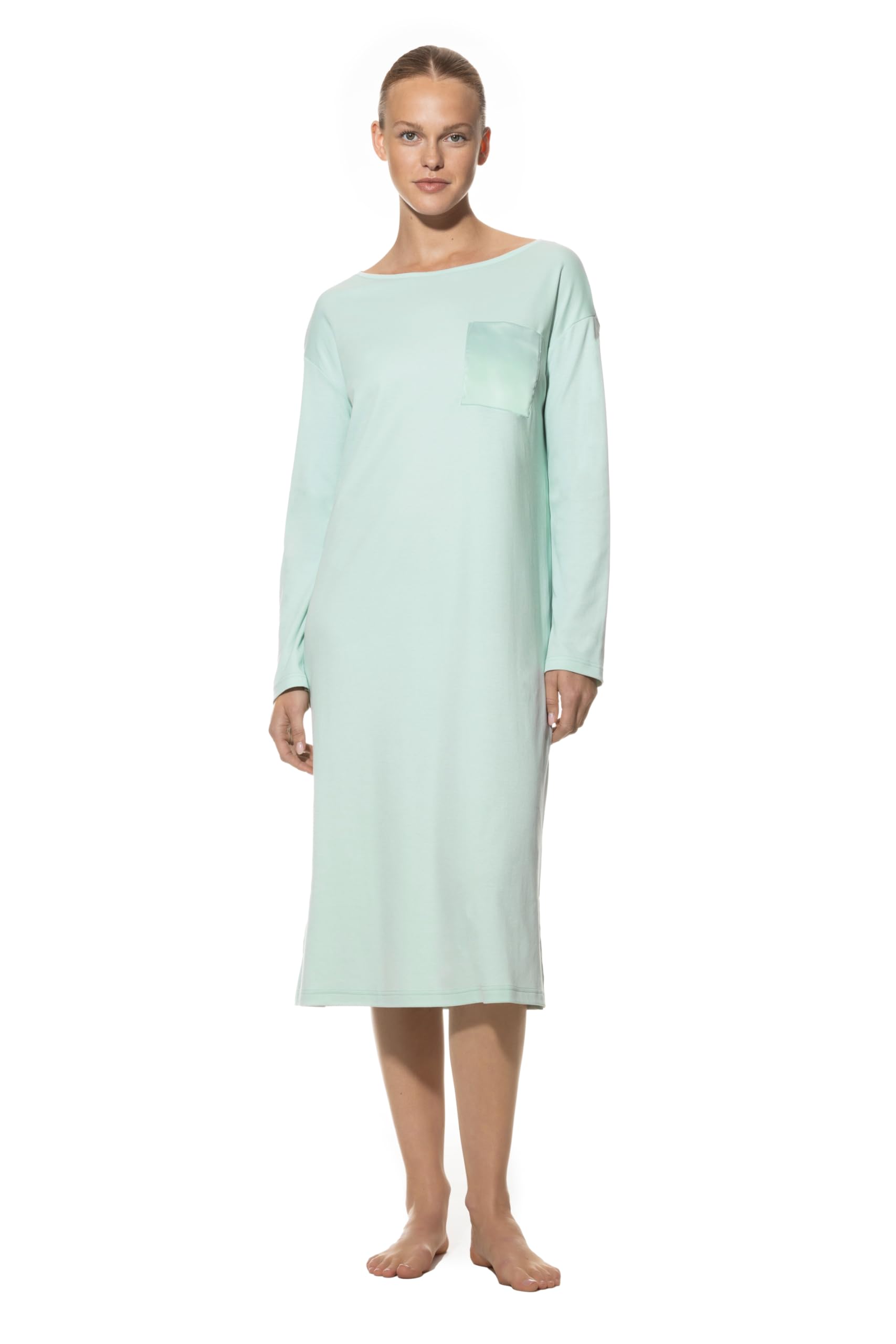 Mey Nachtwäsche Serie Malea Damen Nachthemden Sea Glass Light L(42)