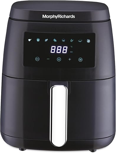 Morphy Richards Digital Air Fryer For Home|1500W With Digital Control|Dual Fan Technology|Adjustable Time & Temperature Control|Voltage Fluctuation…