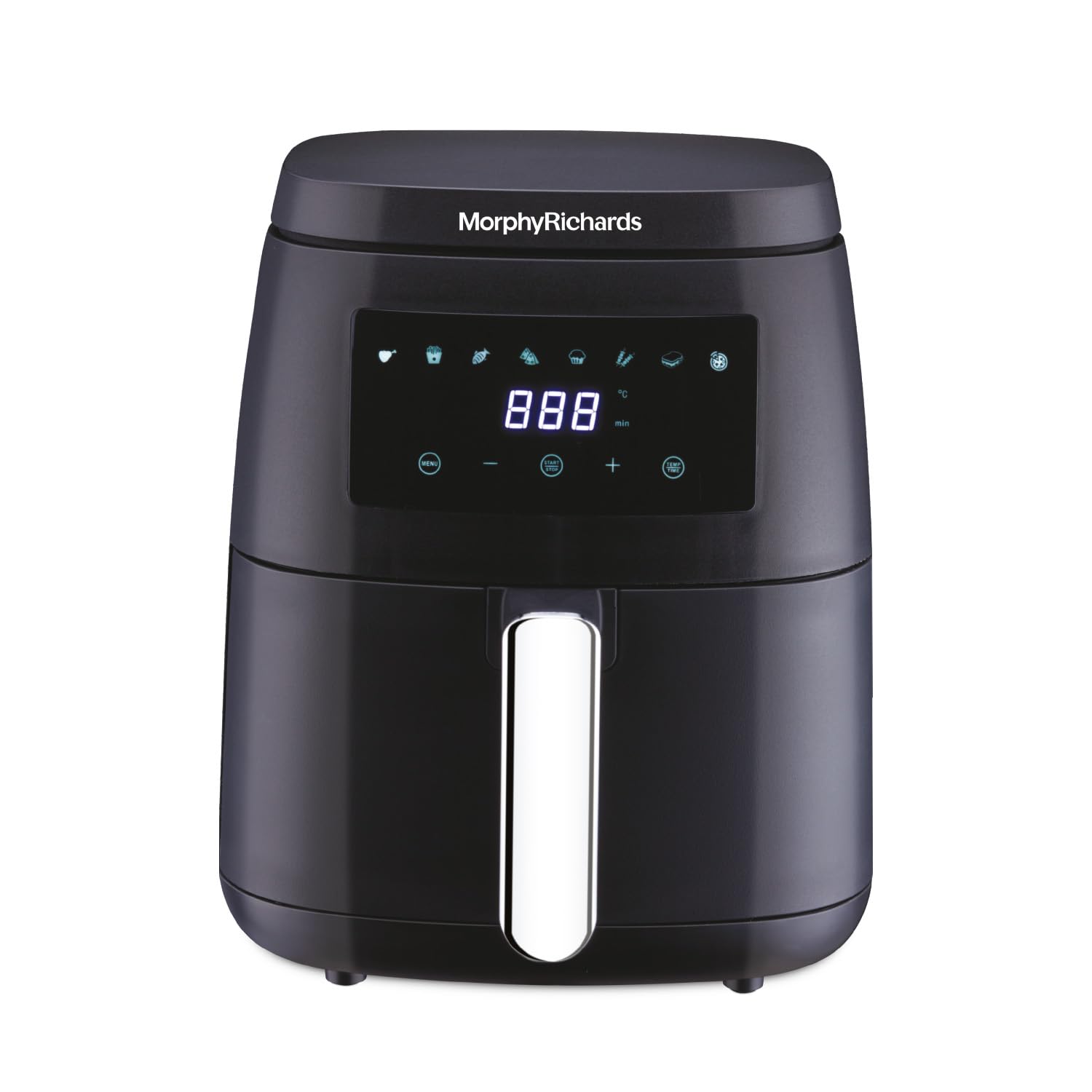Digital Air Fryer For Home|1500W With Digital Control|Dual Fan Technology|Adjustable Time & Temperature Control|Voltage Fluctuation Protection|2-Yr Warranty By Brand|Black, 5 liter