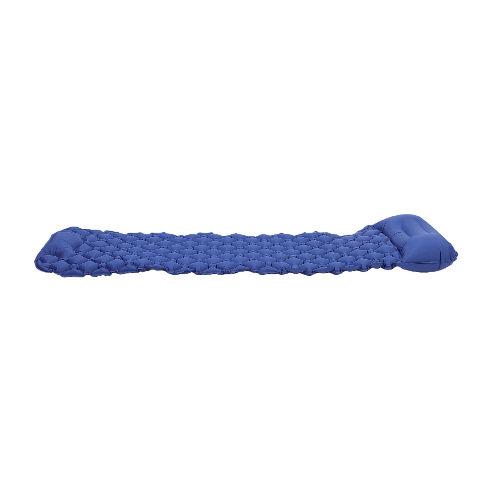 Camping Sleeping Pad with Built-in Pillow Design | Doskonała izolacja, sześciokątne komory powietrzne, łatwe czyszczenie i pakowanie, idealne do użytku na zewnątrz