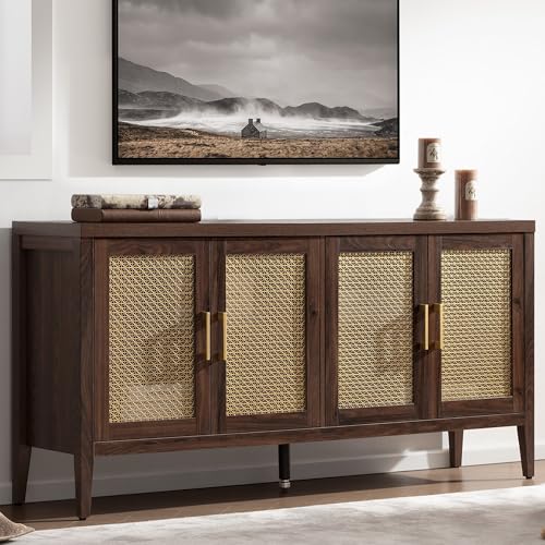 SICOTAS TV Stands for Living Room-Entertainment Center with Storage for