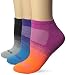 Saucony Women's 3 Pack Ombre Cushion No Show Athletic Sport Performance Socks, Pink Assorted, 9-11/Shoe Size 5-10 (Pack of 3)
