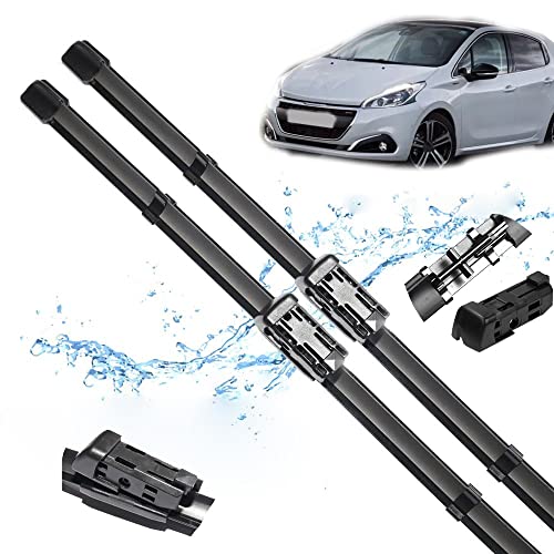 Balais d'essuie-glace Peugeot 208 MK1 pare-brise auto 2013 2015