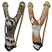 BUY ONE GET ONE FREE - NATURE LAUNCHERS - Hand-Carved Wooden Slingshot - 2 PACK - Raccoon and Fox
