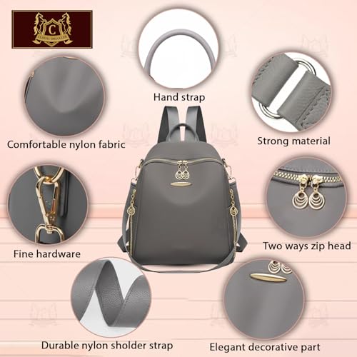 Image of Ethnic Style Waterproof Oxford Backpack for Women & Girls | Fashion Travel Canvas Look Nylon Bag | Large Capacity Printed Laptop Backpack for College