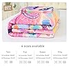 EDGZKO Rainbow Cat Comforter Set: Twin Size Cute Colorful Cat Bedding for Kids Teen Girls Room Decor Kawaii Purple Pink Ethnic Kitten Quilt Floral Feline Castle Bed Sets 2 Piece #4