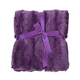 Cheer Collection - Faux Fur Blanket, Luxurious Blanket for Couch, Throw Blanket, 86 x 86 inches,...