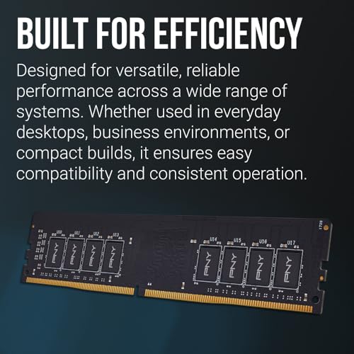 Image of PNY Performance 16GB DDR4 DRAM 3200MHz (PC4-25600) CL22 (Compatible with 2666MHz, 2400MHz or 2133MHz) 1.2V Desktop (DIMM) Computer Memory - MD16GSD43200-TB