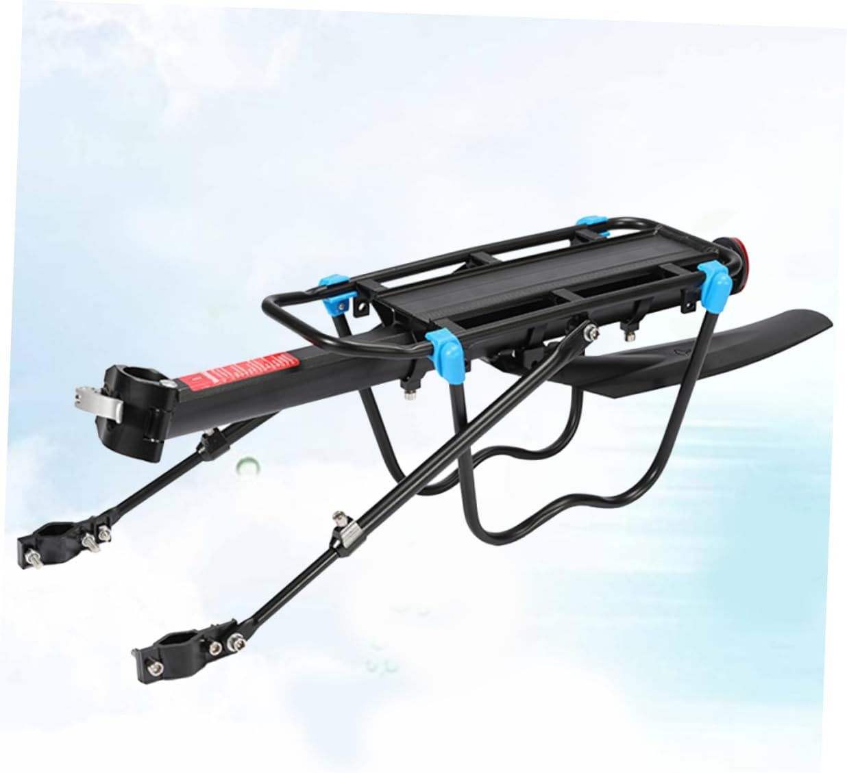 Durable Mountain Bike Cargo Rack Lightweight Rear Shelf Carrier for Easy Installation and Convenient Outdoor Trips for Backpacks and Baskets