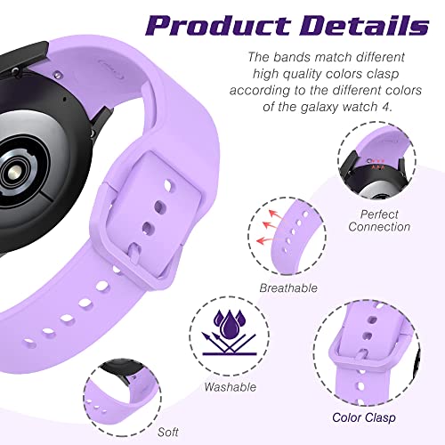Hswai 10 Pack Compatible With Samsung Watch 4 Bands/Samsung Watch 5 Bands 40Mm 44Mm/Galaxy Watch 5 Band Pro 45Mm/Galaxy Watch 4 Band Classic 42Mm 46Mm For Women Men (Large) #TOP3