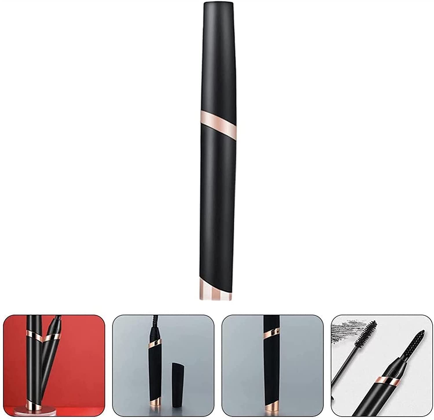 Cilorredor eléctrico de pestañas con calefacción USB Curler de pestañas Recargables Calefacción rápida Curler de pestañas Naturales de Maquillaje Duradero