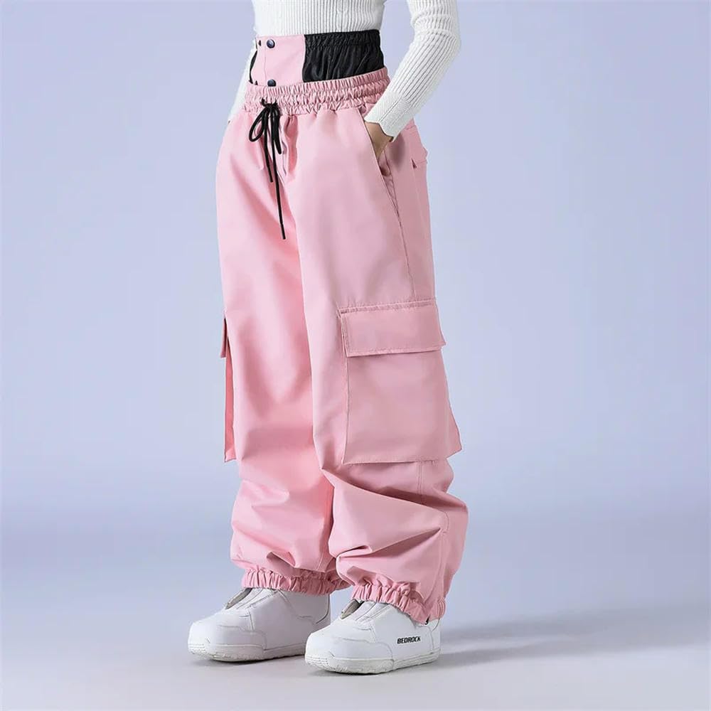 JCVBN - Baberos de esquí holgados para hombre y mujer, pantalones de snowboard, pantalones de snowboard