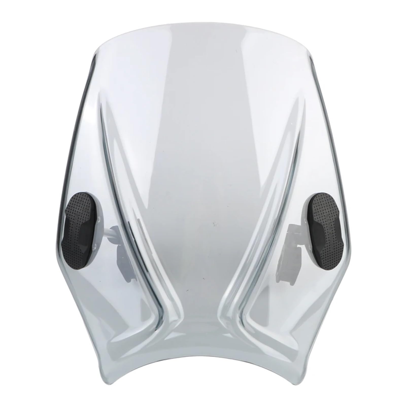 Przednia szyba motocyklowa Szyba motocyklowa do motocykla ulicznego Uniwersalny spoiler szyby przedniej(Light Gray)