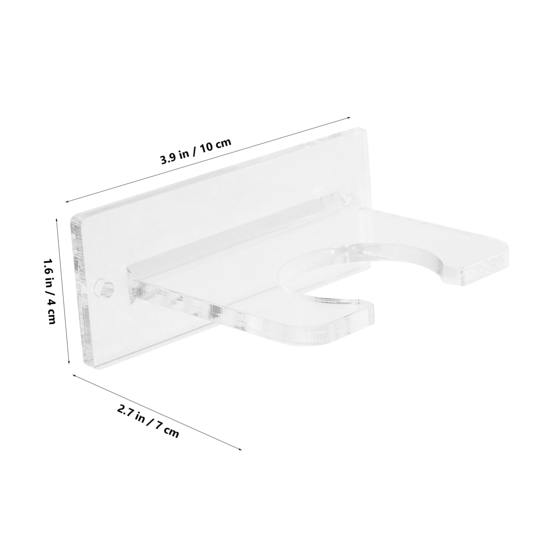 Sosoport Acrylic Baseball Bat Holder Wall Bracket Vertical Softball Display Stand with Strong Load Bearing Capacity Easy to Clean for Home Stadium Locker Use