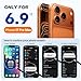 Miracase Magnetic for iPhone 17 Pro Max Case, Compatible with MagSafe, Integrated Silicone Camera Control Cover, 3.0mm Thicken Shockproof Drop Protection Phone Case for iPhone 17 ProMax, Orange