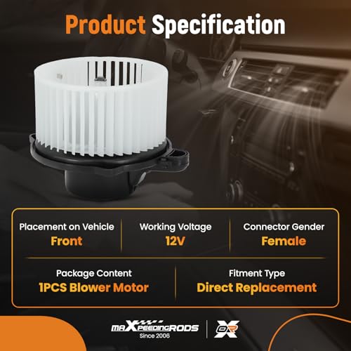 Image of maXpeedingrods AC Heater Blower Motor Fan 700133 Fit for Hyundai Accent 2003-2011 Azera /Sonata 2006-2010 Entourage 2007-2008 Tucson 2006-2009; for Kia Optima 2006-2010# 971133K000 971121C000 PM9247
