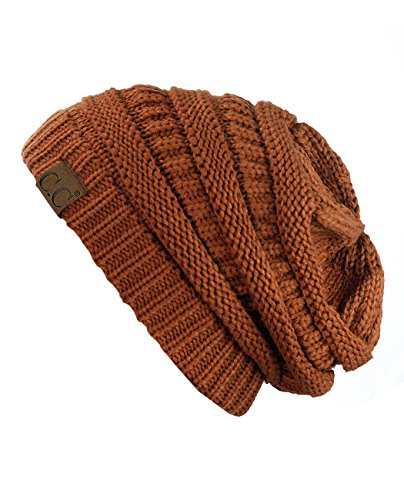Image of Cambridge Select Thick Slouchy Knit Oversized Beanie Cap Hat