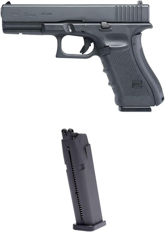 Bundle of Umarex Glock 17 Blowback .177 Caliber BB Gun Air Pistol, Gen4, Black + Umarex Glock 17 Blowback .177 Caliber BB Gun Air Pistol, Gen4 Spare Magazine (Mag Only)