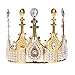 Stirnband Schmuck Zubehör Geburtstagstorte Krone Dekoration Vintage Perle Königin Krone Cake Topper Dessert Dekoration for Geburtstagsfeier Festival (Golden) für Mädchen und Mädchen