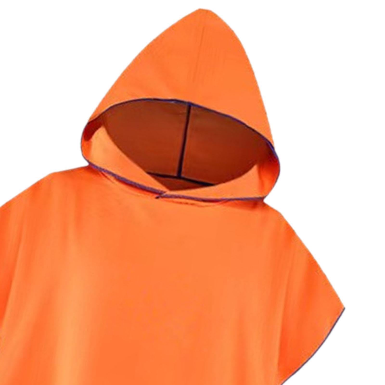 Albornoz Absorbente para cambiarse de Traje de Neopreno, Albornoz de Playa de Microfibra Suave para Aventuras de Surf, Poncho de Surf para Exteriores, Traje de Buceo,