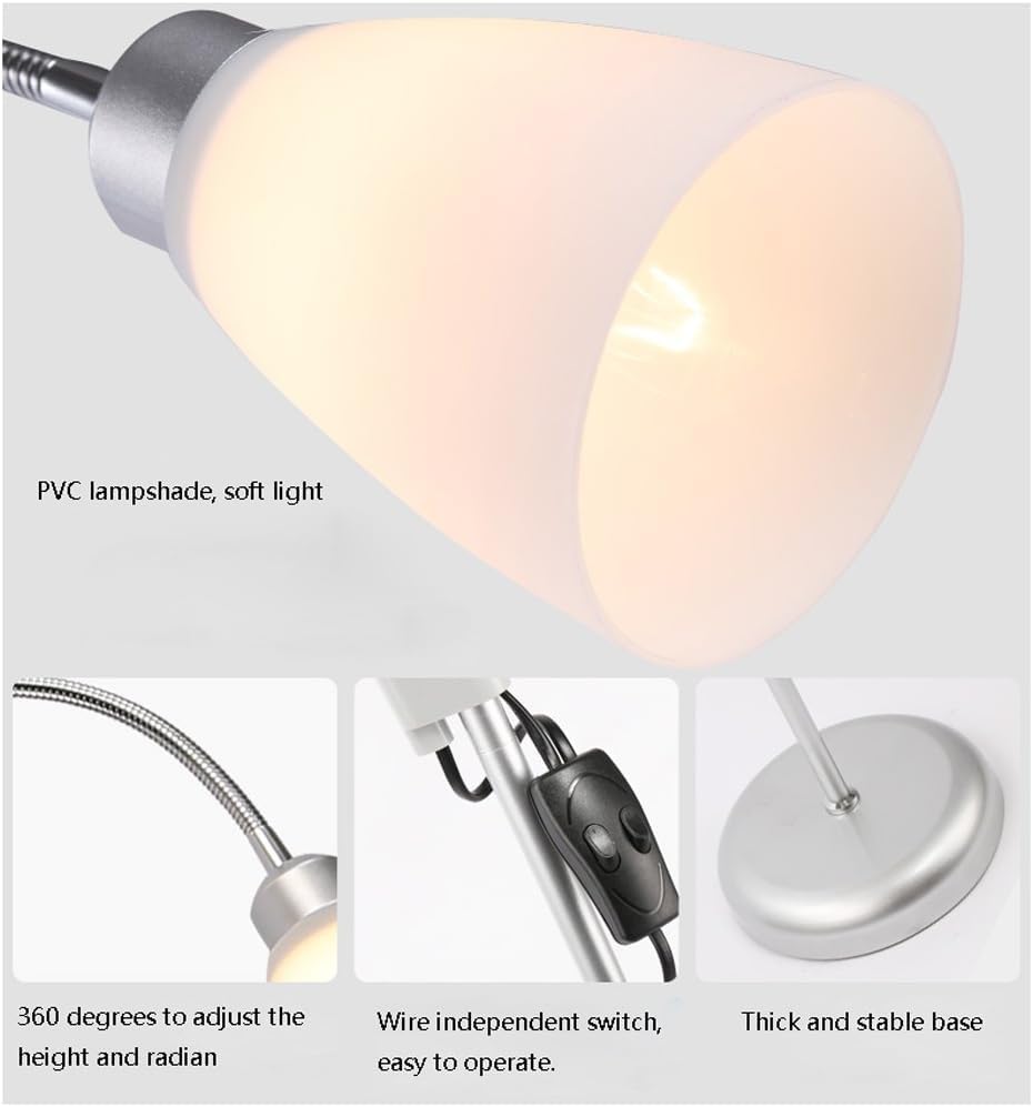 Cansancio visual al leer: lámpara de pie brillante con doble luz dirigida 4