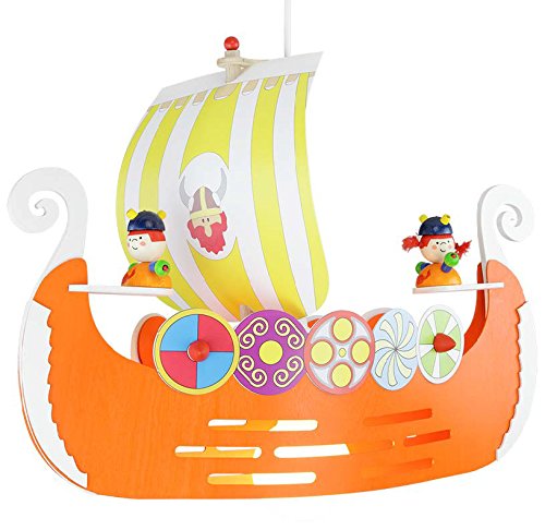 Preisvergleich Produktbild Elobra Kinderzimmerleuchte, Holz, orange, 60 x 20 x 25 cm