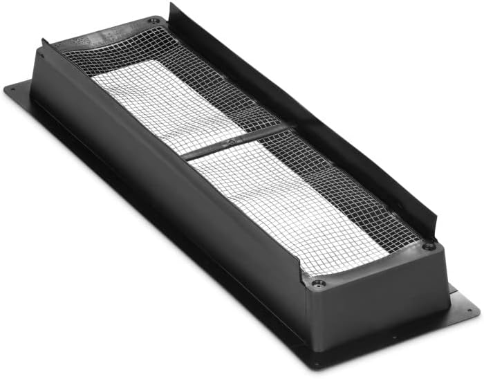 Dometic 3312694.023 Refrigerator Vent Base Only for Complete Vent Kit - Black