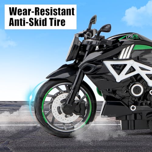 Image of Zest 4 Toyz Bike Toy for Kids Toy Motorcycle Bike 1:14 Miniature Collectible Pull Back Action Realistic Design Bikes for Adults and Kids 6-12 Years - (Random Design) Pack of 1