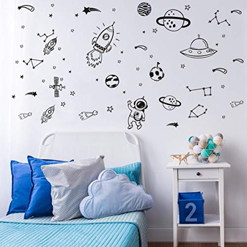 Vinilos decorativos espacio exterior para habitación infantil miniatura 2