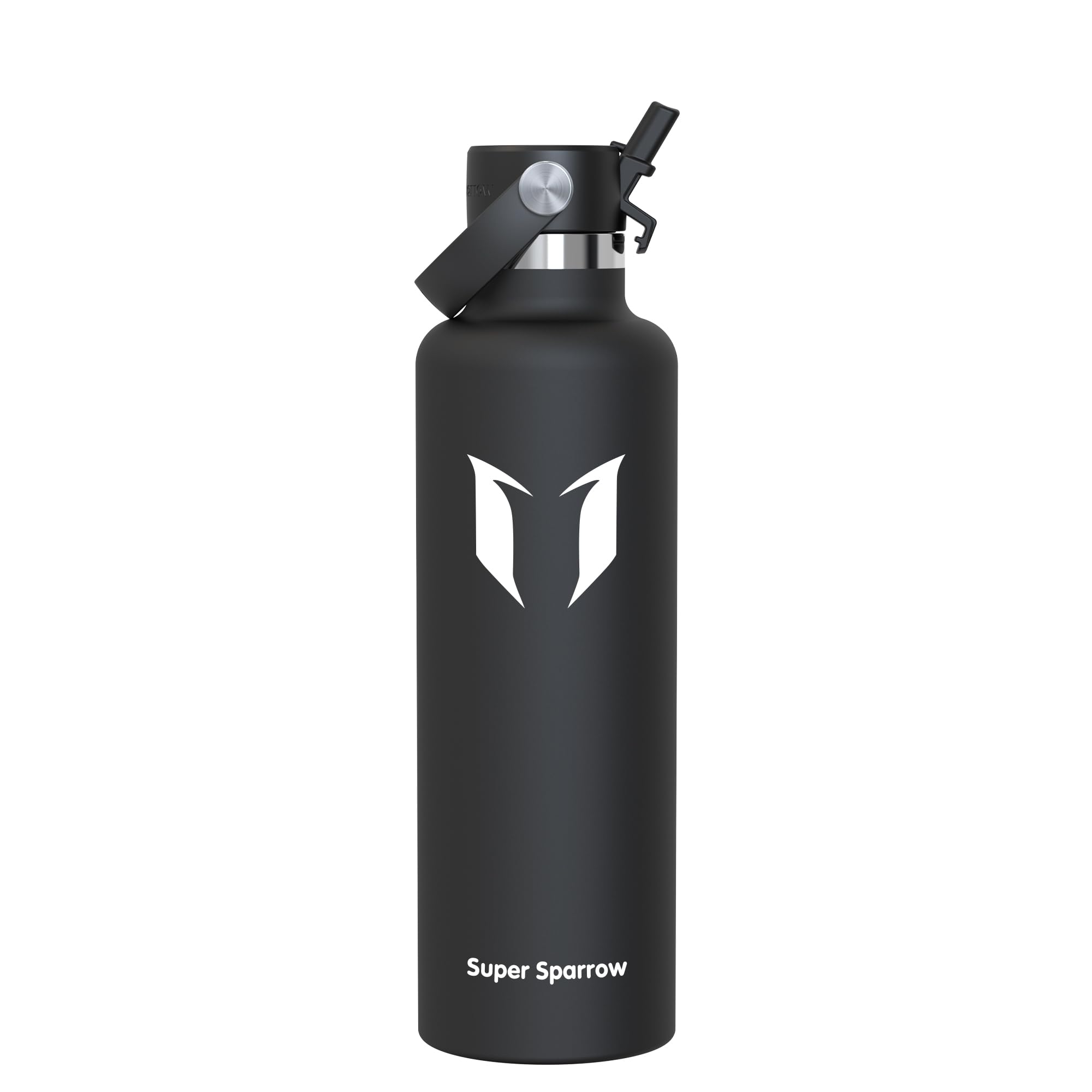 Sparrow Insulated Water Bottle - 350ml/500ml/750ml/1L/1.2L - FlipFlow Metal Water Bottles with Straw Lid - BPA Free - Leakproof Stainless Steel Flask for Sport, Gym, School, Outdoor, Travel