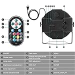 U`King LED Par Lights DJ Stage Light Corded RGB 36 LED with Sound Activated Control DJ Uplighting for Wedding Party Club Christmas Stage Lighting (2 Packs) - Image 4