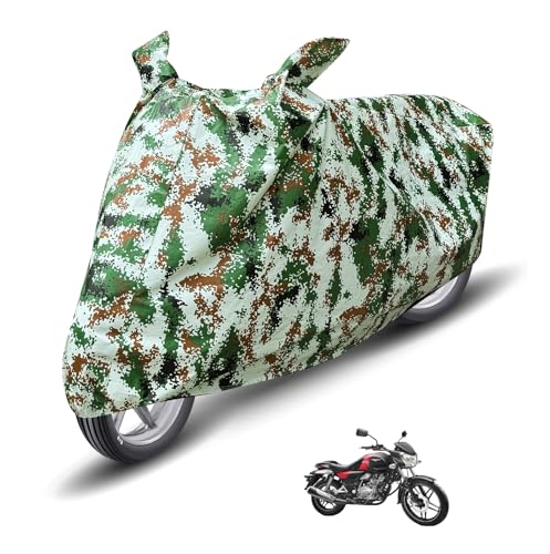 Image of Auto Hub Waterproof Bike Cover Compatible with Bajaj Vikrant 150 Dustproof, UV Protection Two Wheeler Bike Vikrant Cover - Forest