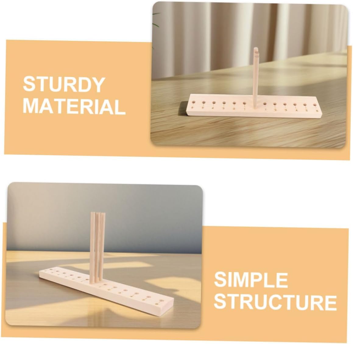 Uonlytech Wooden Bow Maker Tool for DIY Ribbon Bows Versatile Crafting Tool for Elegant Bow Decorations for Wreath Making and Various Ribbon