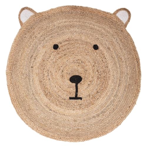 Atmosphera - Tapis Enfant Ourson - Jute D100 cm