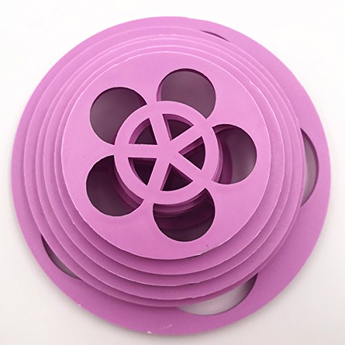 Plastic Rose Flower Cutters Set Fondant Cake Decor Gumpaste Flowers Modelling Tools For Cake Cupcake Toppers Decoration Pack Of 6 #TOP6