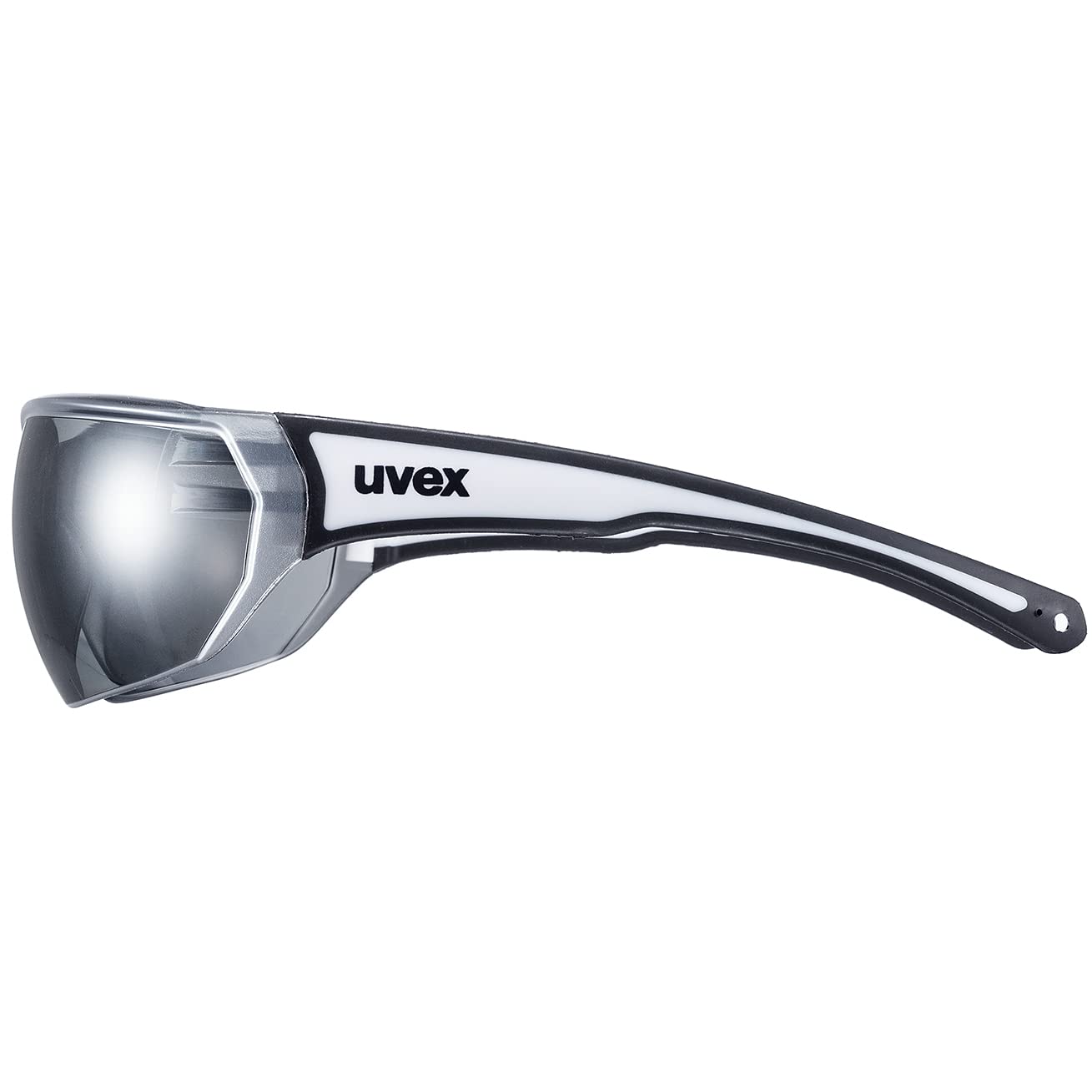 Uvex sportstyle 204 Sportbrille, black white/silver, one size – Ansicht 3