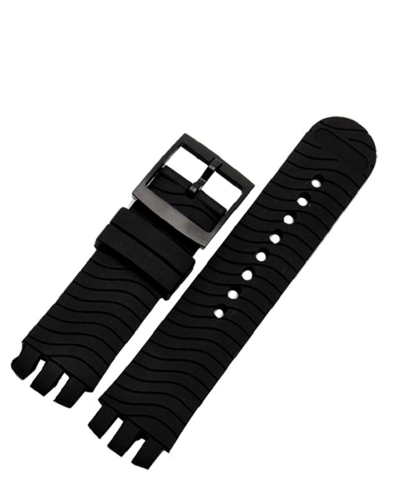 EwatchAccessories 20mm Black Resin Watch Band Strap Bracelet (B08DP4XWL9) Amazon Price History, Amazon Price Tracker
