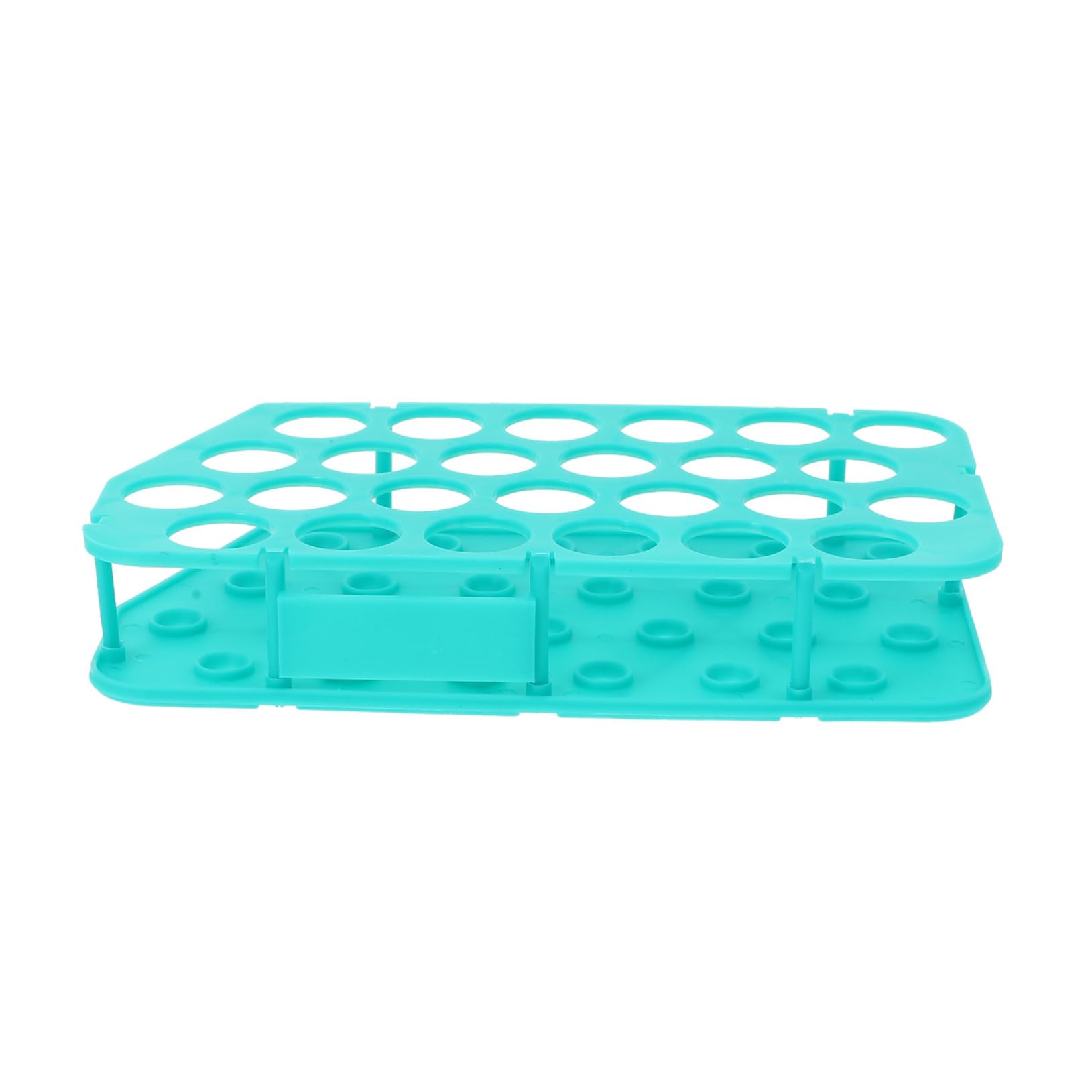 Veemoon Test Tube Vial Rack 25-Hole Plastic Stand Mount Laboratory Tube Holder Easy to Cle