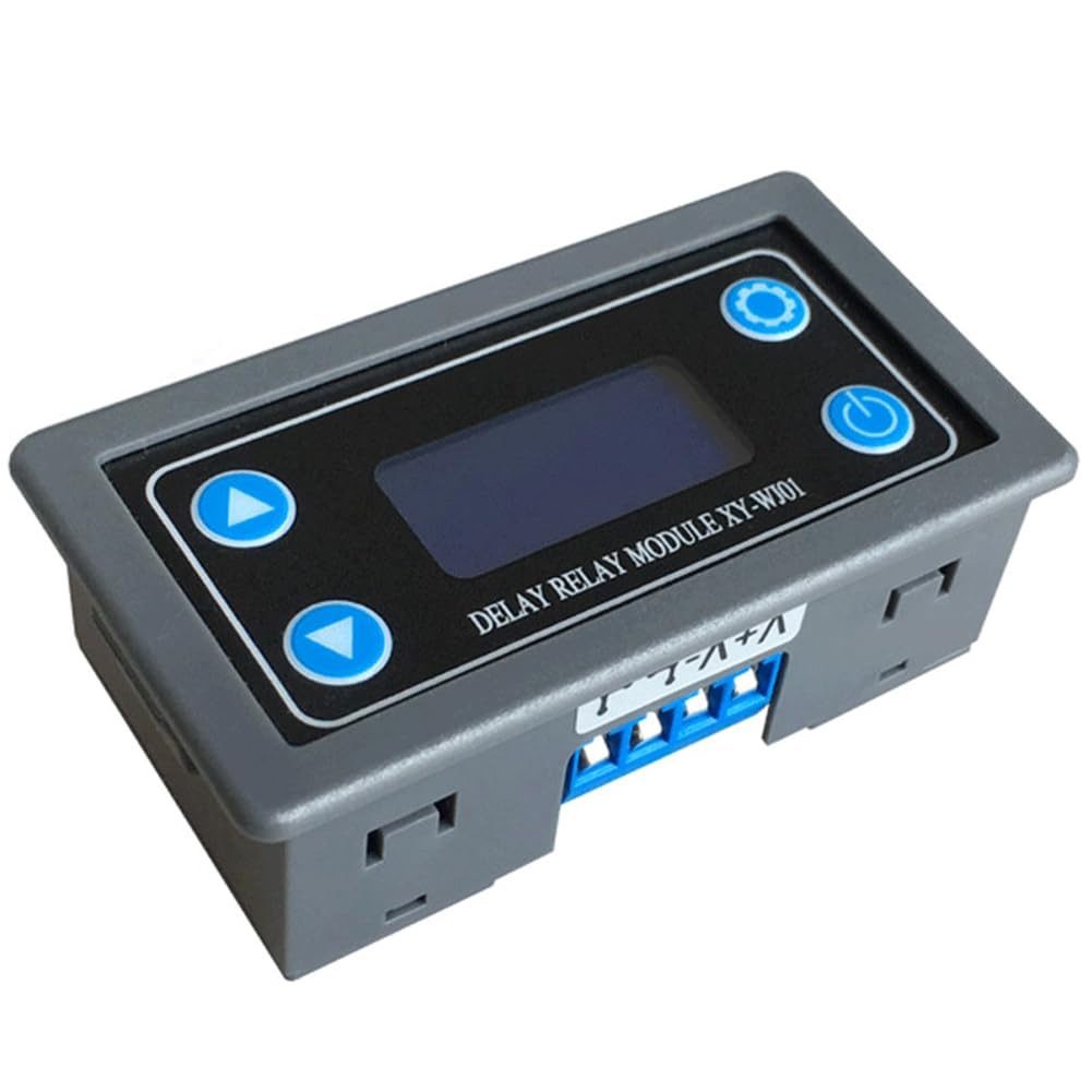 Littimoon DC 6-30V LED Digital Time Delay Relay Module Programmable Timer Relay Control Switch Timing Trigger Cycle with Case