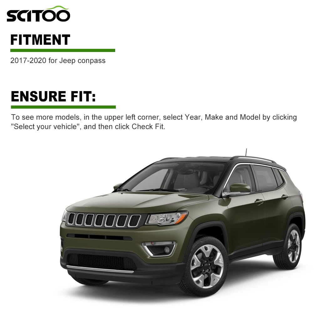 SCITOO Remotes Key Fob * 1 PCS Replacement for Jeep for Compass 2017-2021 M3N-40821302