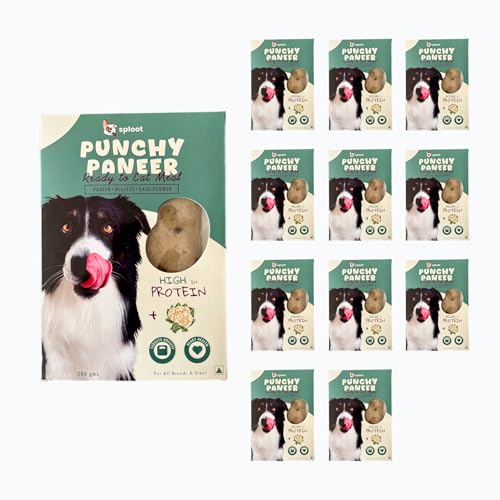 Image of Punchy Paneer Fresh Pet Food, Healthy, Fresh & No Preservatives, Vegetarian, Dog Wet Food for Puppy & Adult Dogs, All Life Stage, 200 gm Each (Pack of 15)
